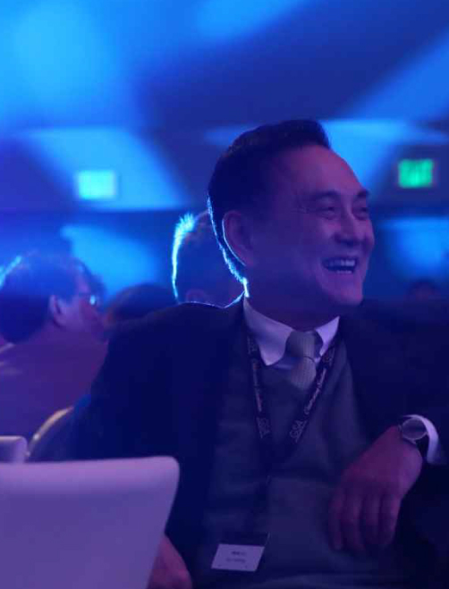 man laughing