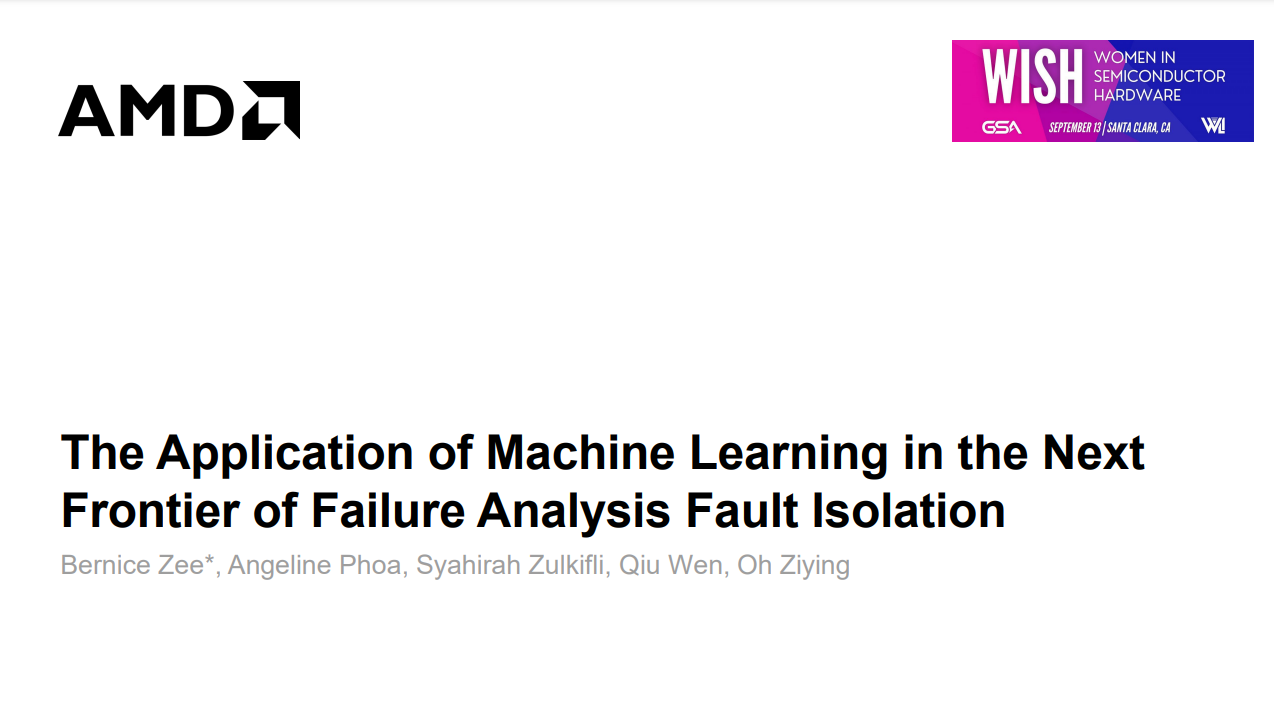 Validation/Test: The Application of Machine Learning in the Next Frontier of Failure Analysis Fault Isolation - September 2022